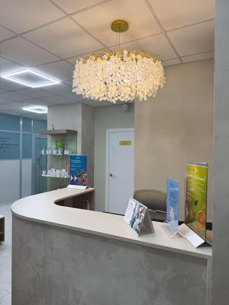Ресепшен клиники Clean Clinic Nord